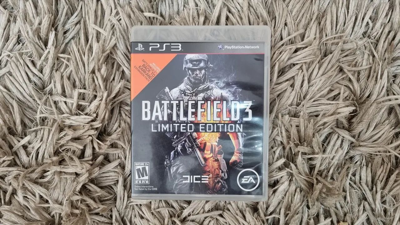 BATTLEFIELD 3 LIMITED EDITION PS3 COM CAIXA E MANUAL