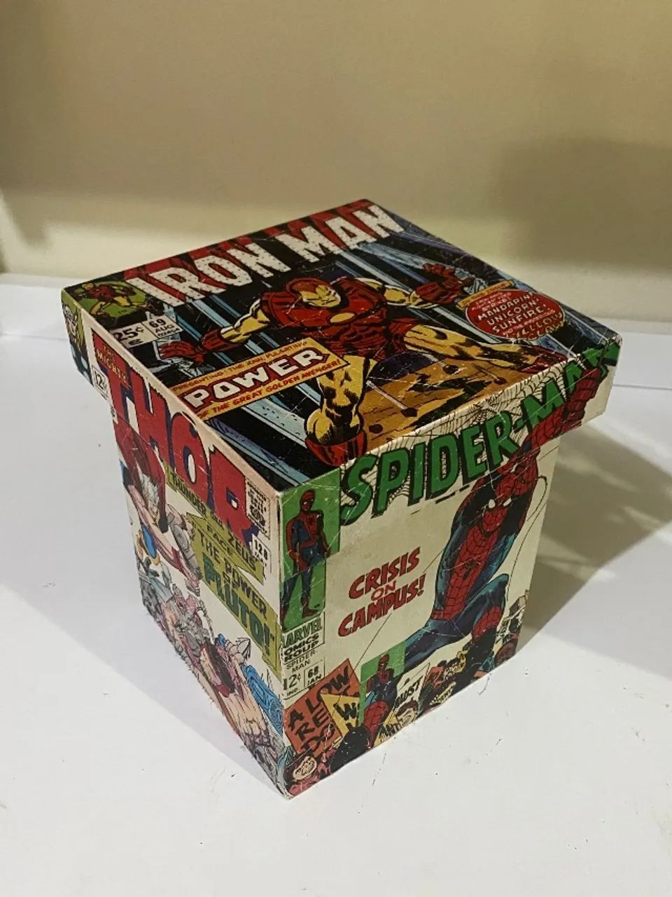 Caixa Organizadora Decorativa Super-Heróis Marvel - Foto 3