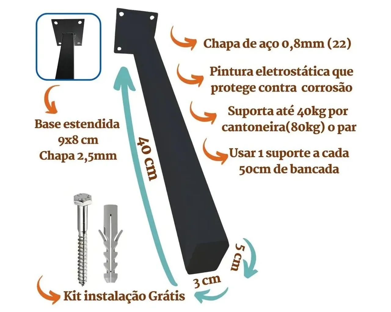 Bancada de vidro  - Foto 3