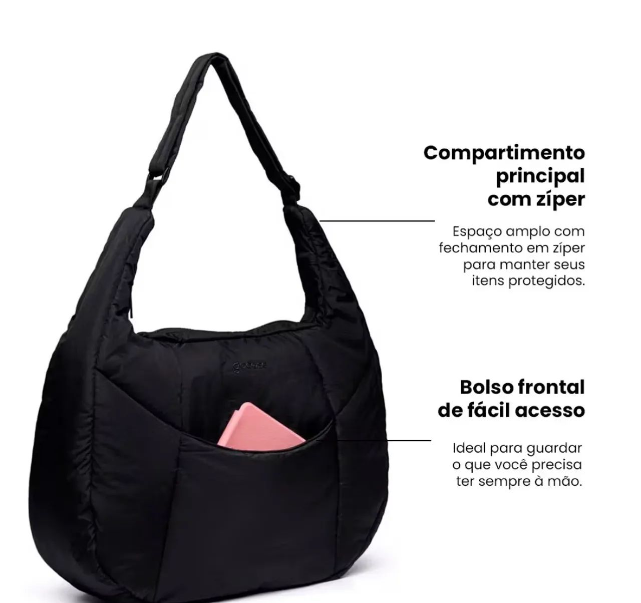 Tote moon puffer - GOCASE - Foto 3