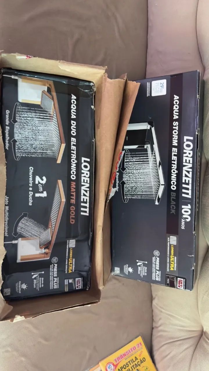 Chuveiro Lorenzetti Acqua Strom preto 7800W  - Foto 2