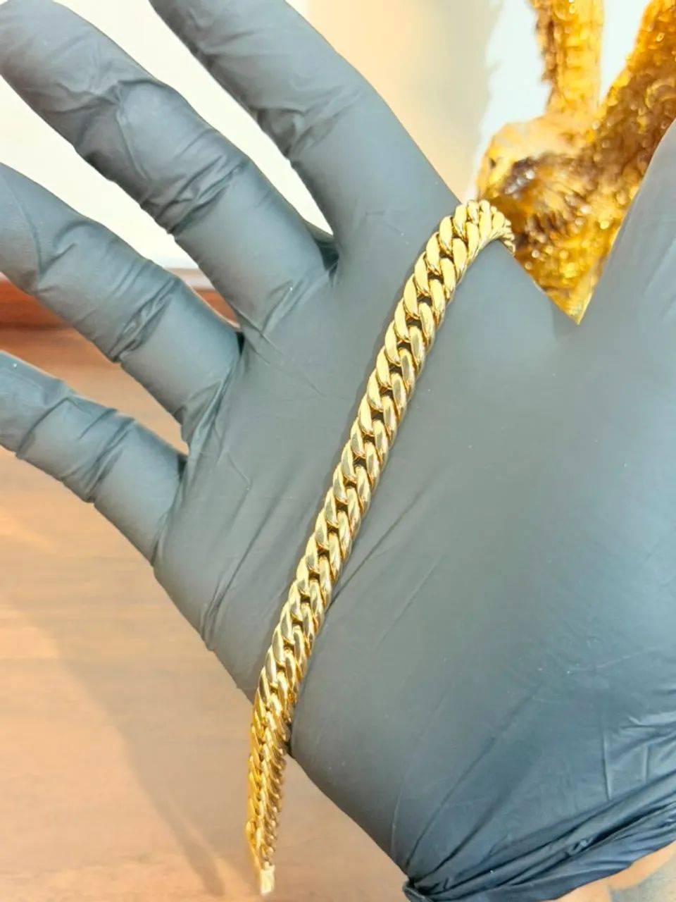 PULSEIRA GRUMMET DUPLA OURO 18K - Foto 4