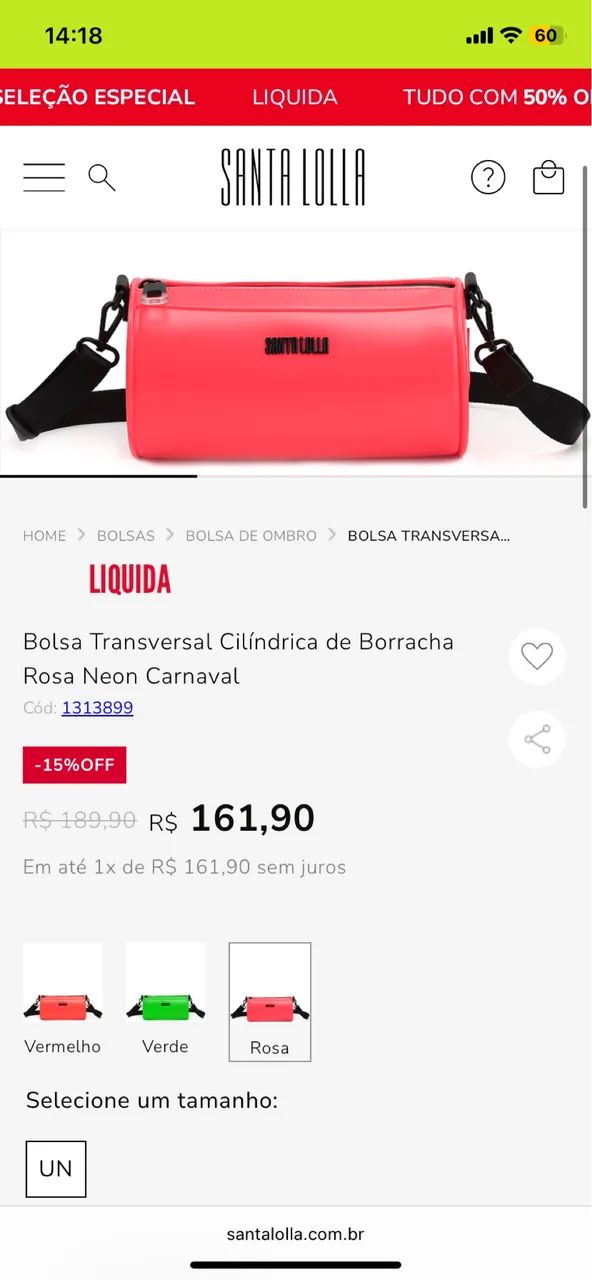 BOLSA SANTA LOLLA NUNCA USADA - Foto 4