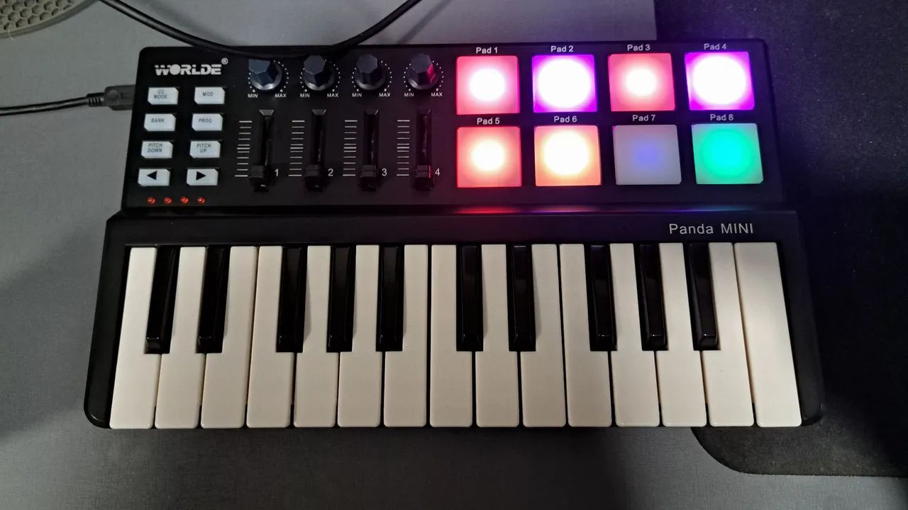 Teclado Midi Worlde Panda MINI - Foto 4