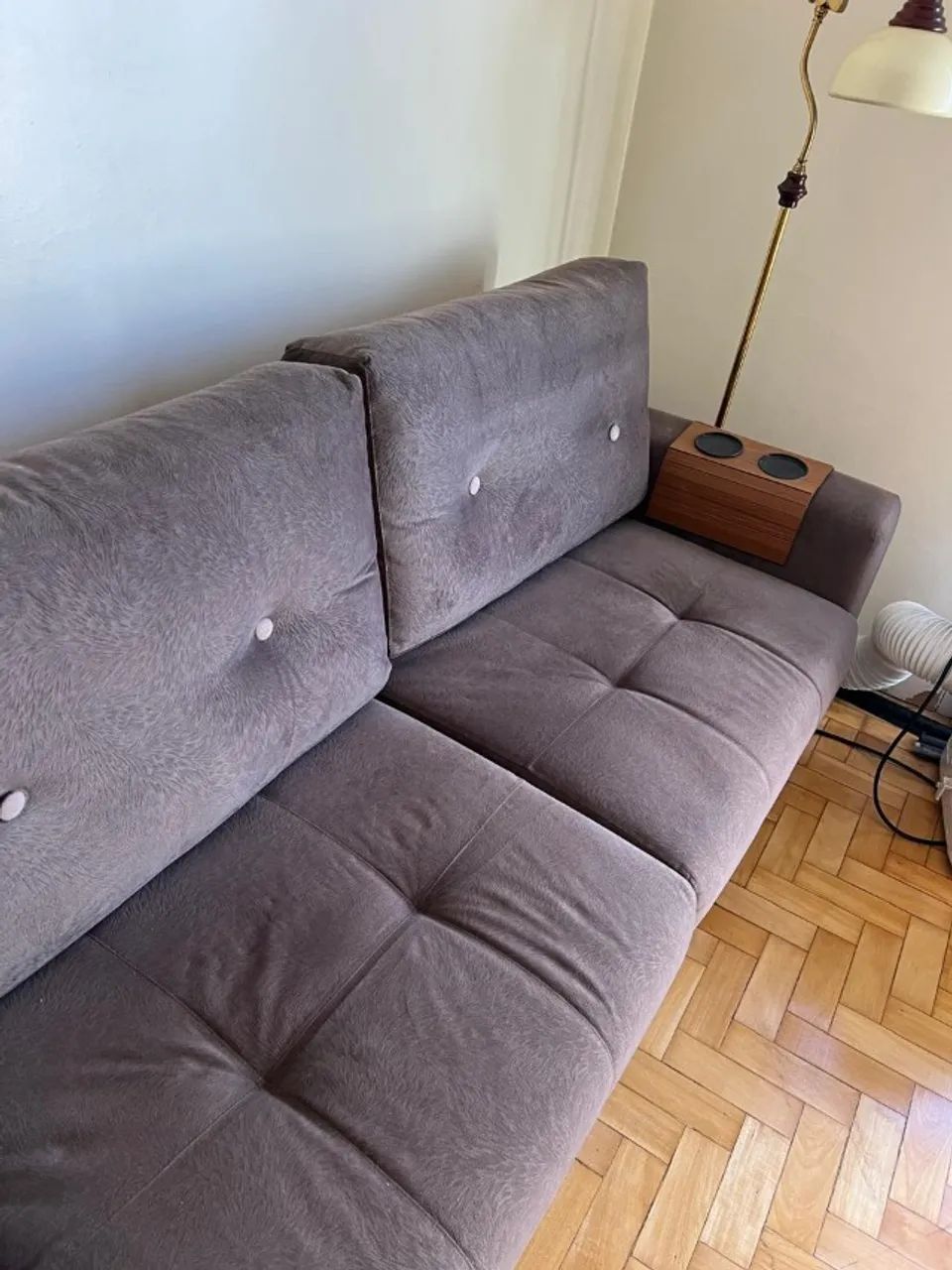 Sofá cinza de 3 lugares - Foto 2