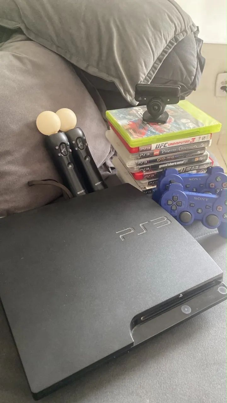 PS3 + CONECTORES + JOGOS 