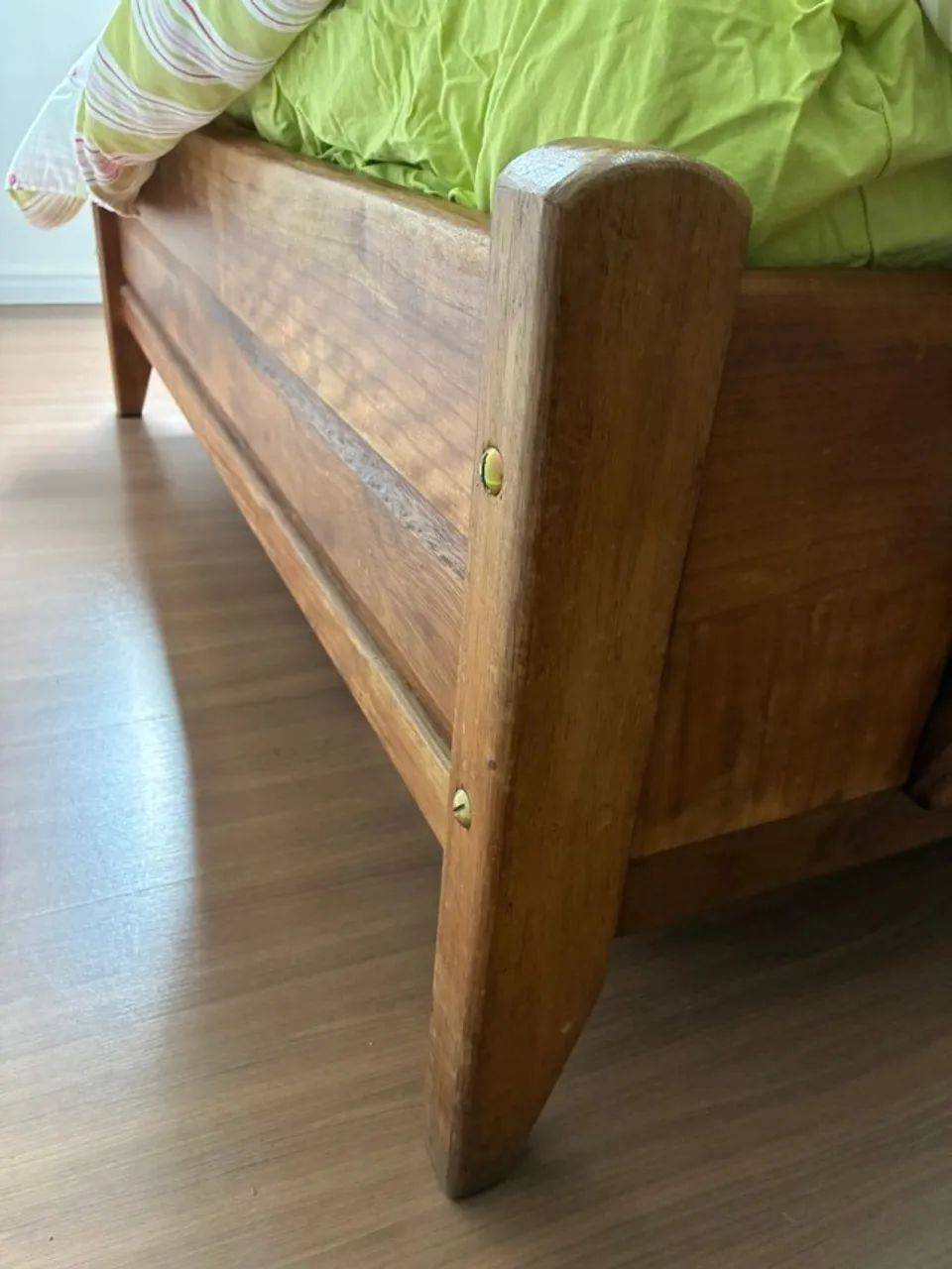 cama de casal madeira rústica com gavetas - Foto 3