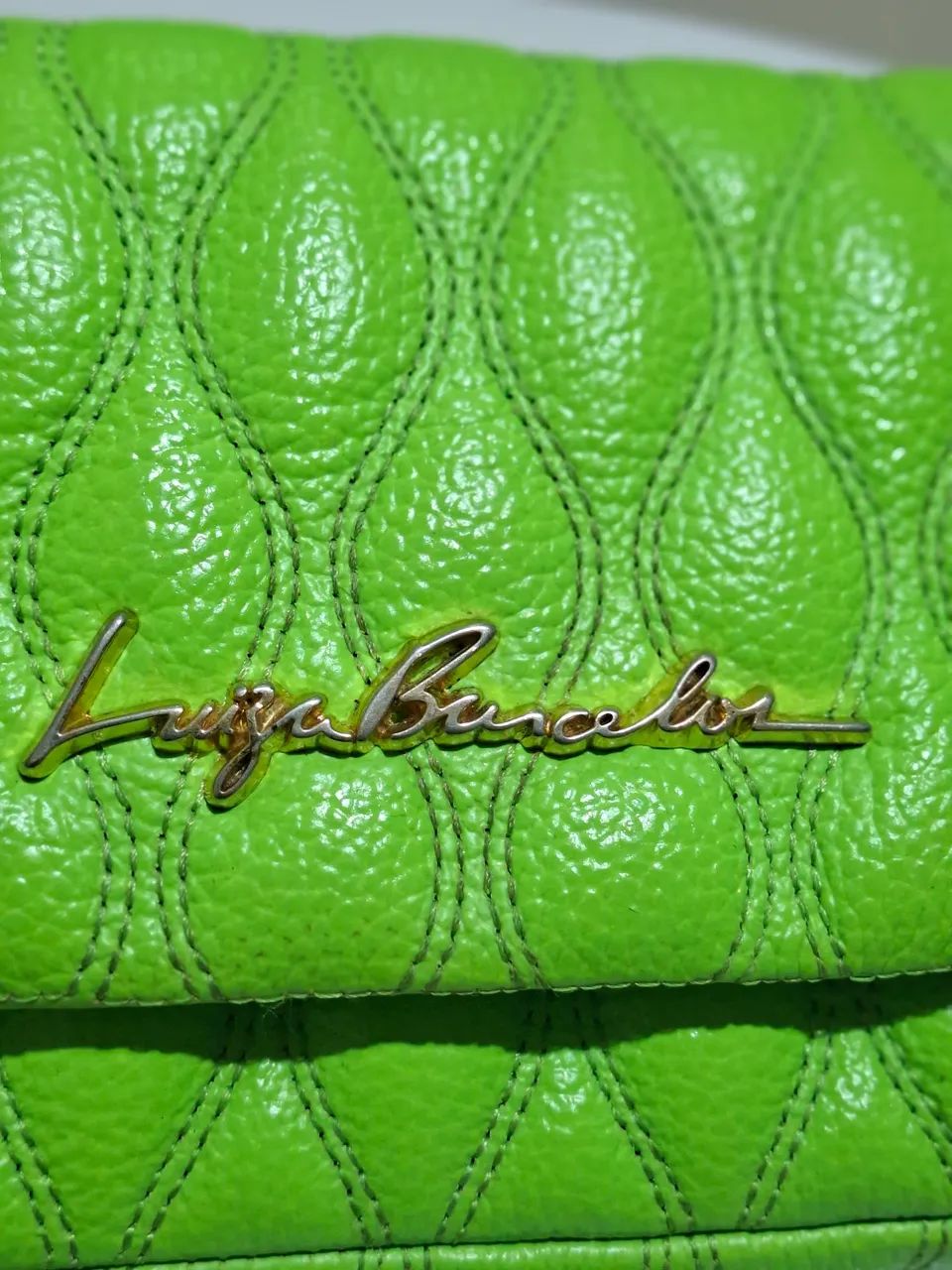 BOLSA DE COURO LUIZA BARCELLOS - Foto 4