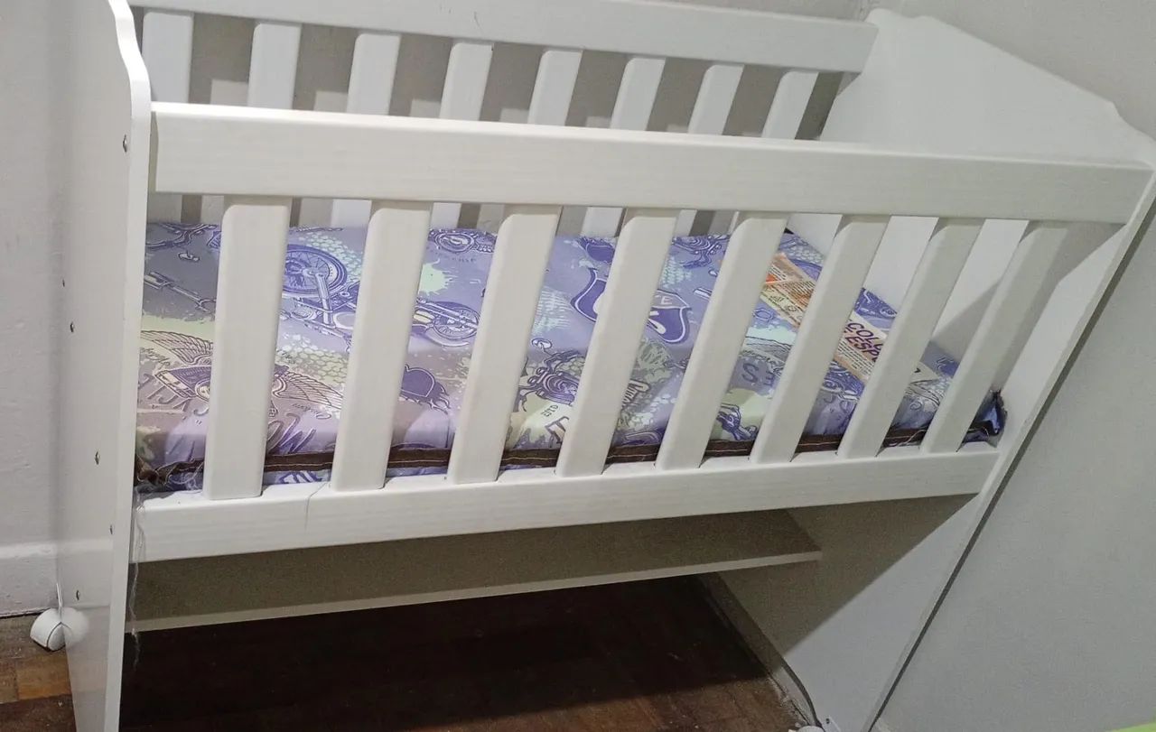 Berço Branco com Colchão  - Foto 2
