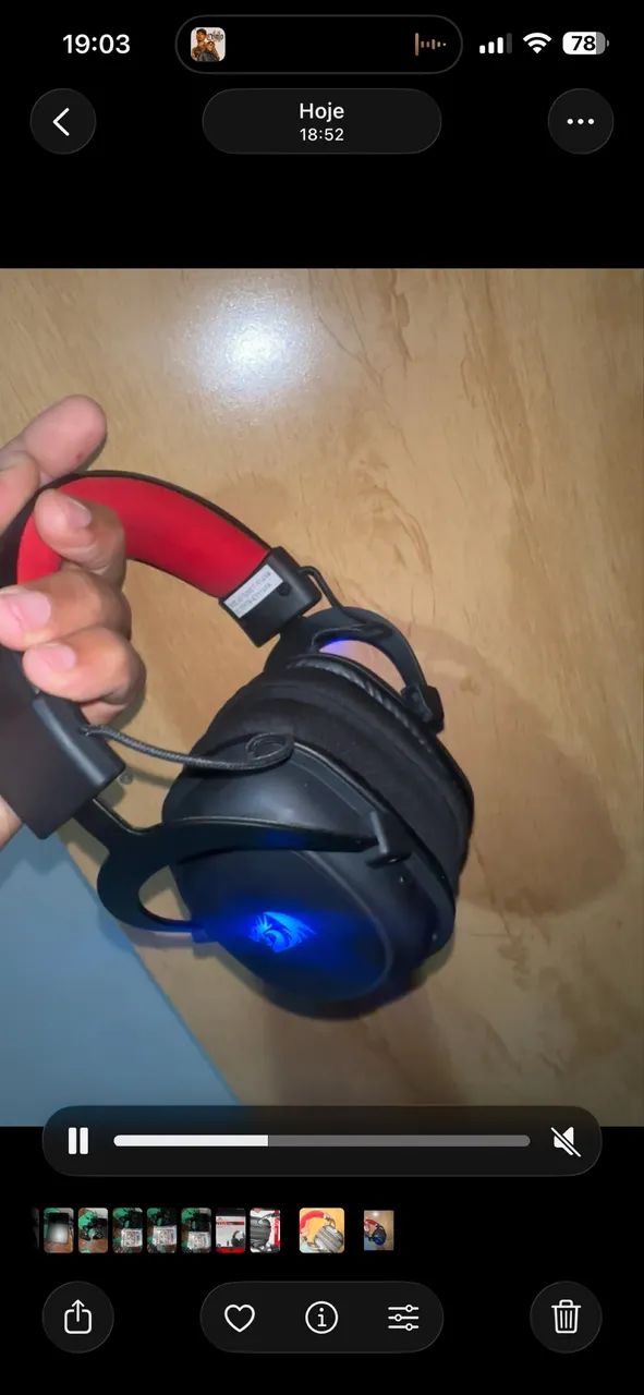 Fones de ouvidos headset redragon - Foto 3