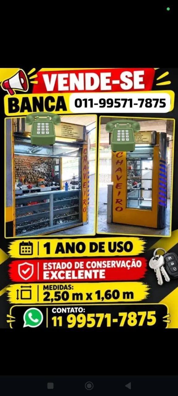 Vende-se banca
