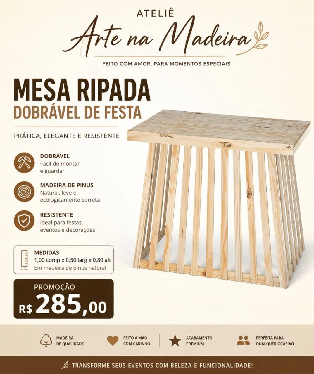 Mesa ripada de festa  - Foto 4