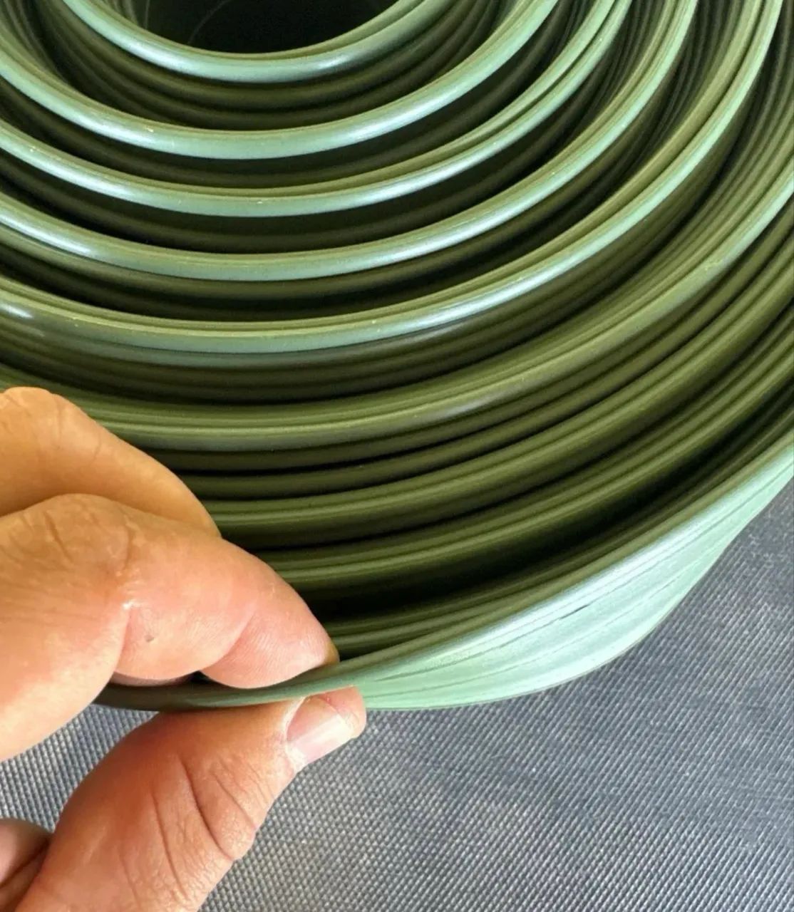 Limitador Grama 50metros 10cm altura verde  - Foto 2