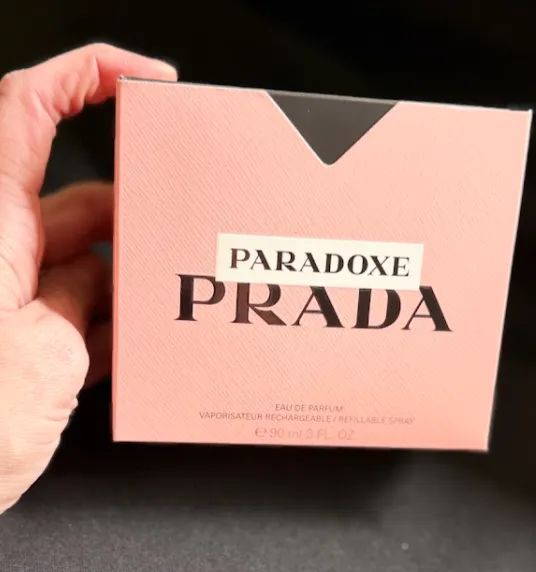 frasco vazio perfume prada paradoxe 90ml refilável original com caixa  