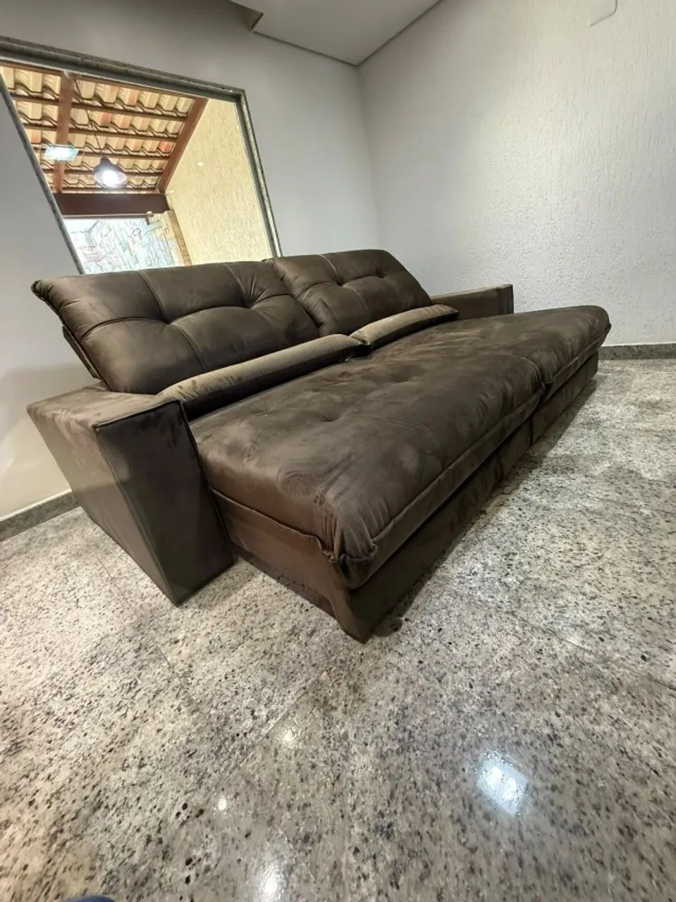 SOFÁ COLISEU RETRÁTIL E RECLINÁVEL 2,90M ? PILLOW 30 CM - Foto 3