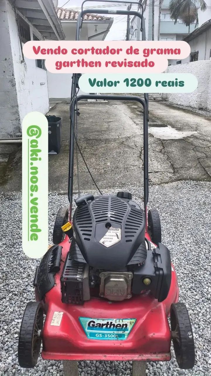 Vendo cortador de grama garthen a gasolina 