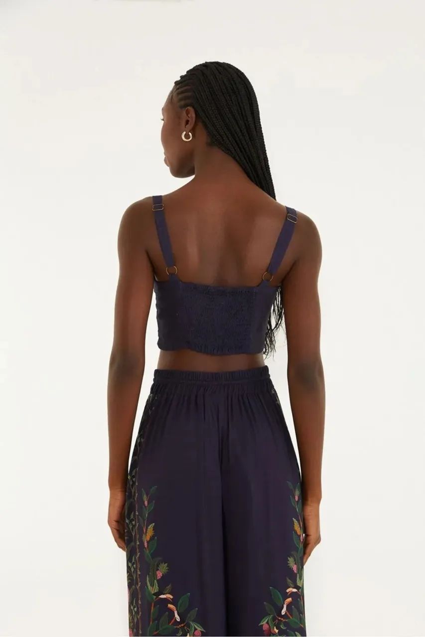 Top cropped farm floresta doce novo com tag - Foto 3