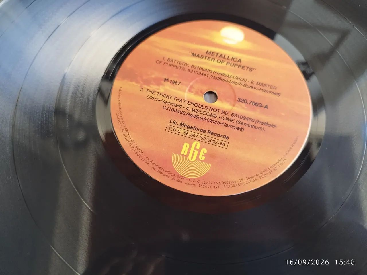 LP Metallica - Master of puppets  - Foto 3