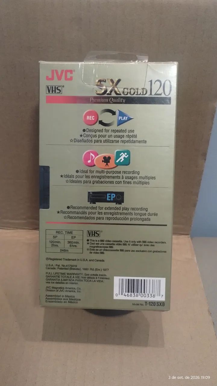 Fita VHS para Gravação Lacrada - Foto 4