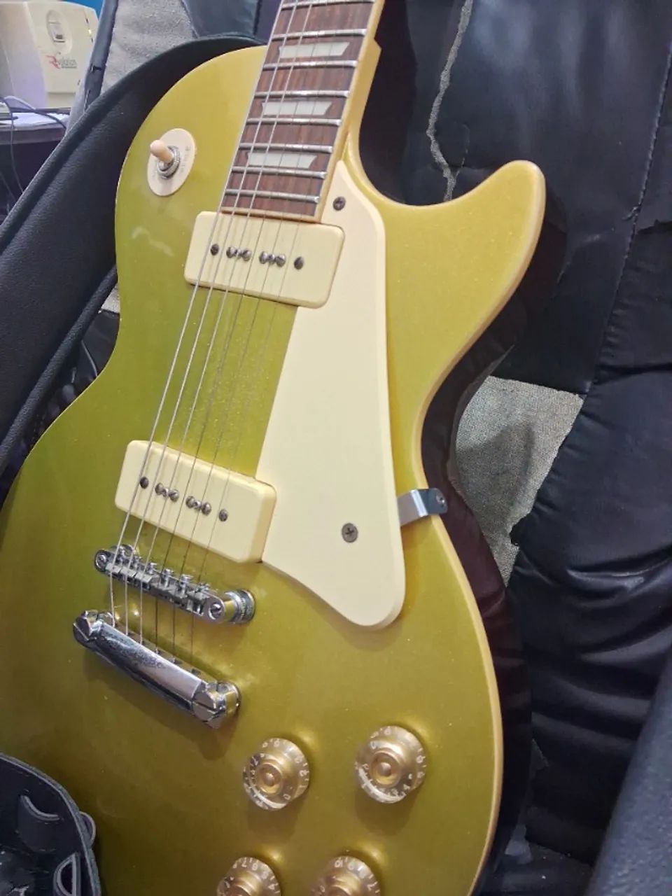 Les Paul Epiphone 56 Gold Top + CASE - Instrumentos musicais