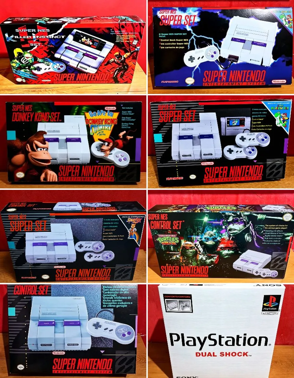 CAIXA SUPER NINTENDO TARTARUGAS NINJA + BERÇO - Consoles de Vídeo