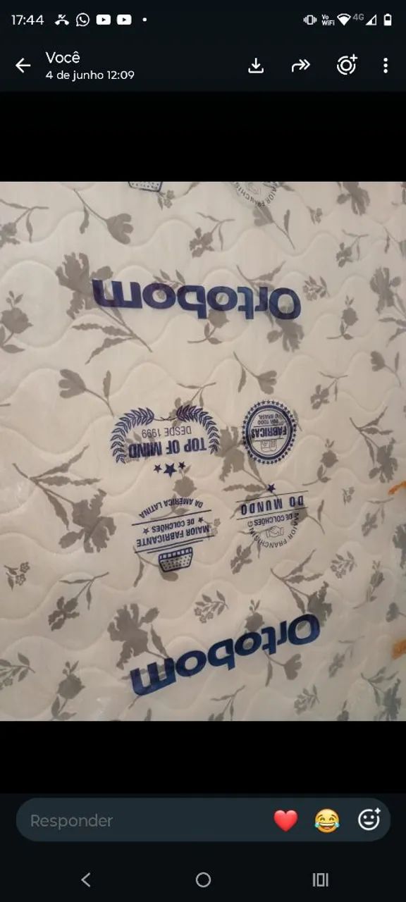 Colchão de casal espuma ortopédica 