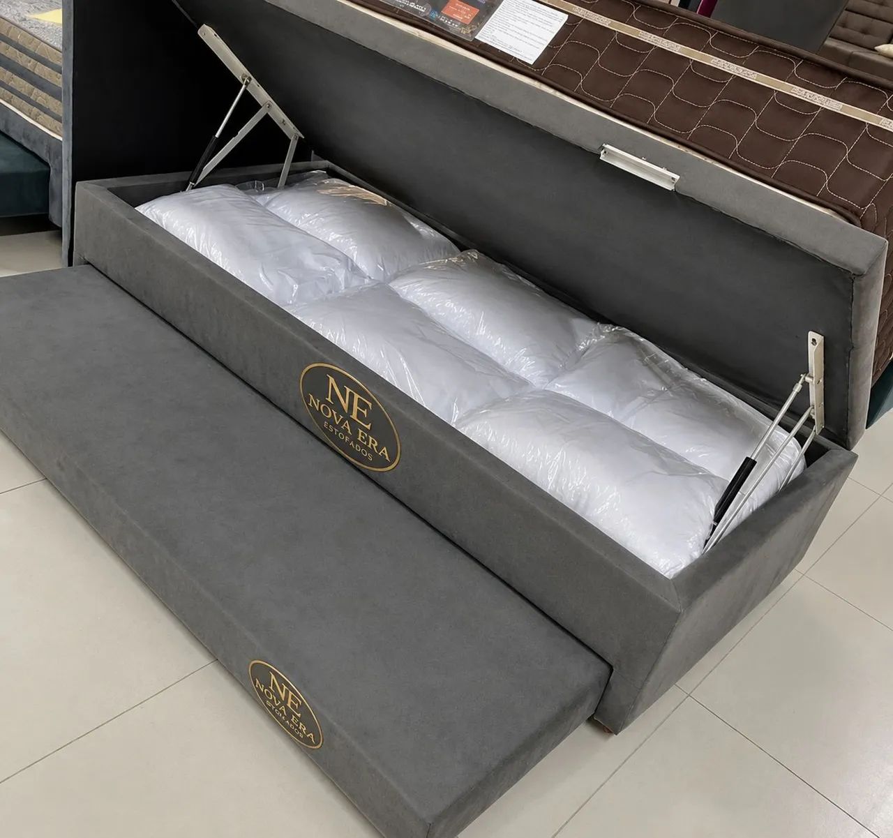 Cama Box baú solteiro auxiliar  - Foto 3