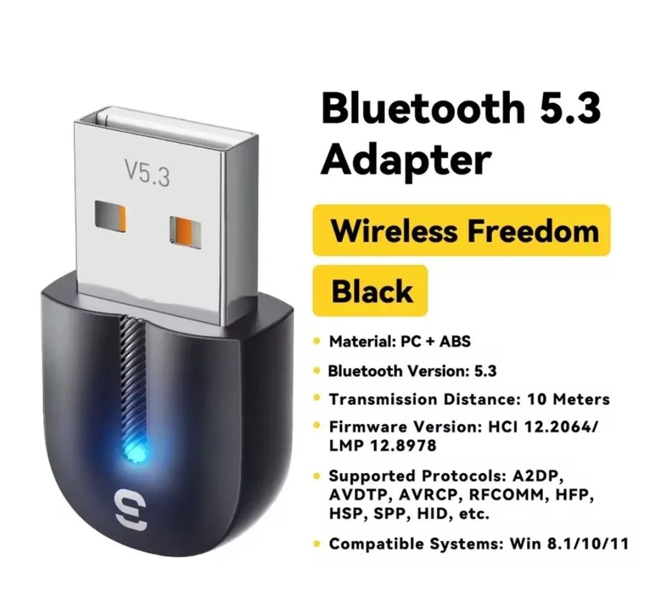 Adaptador Bluetooth 5.3 Essager PC pra Windows 8.1/10/11 - Foto 2