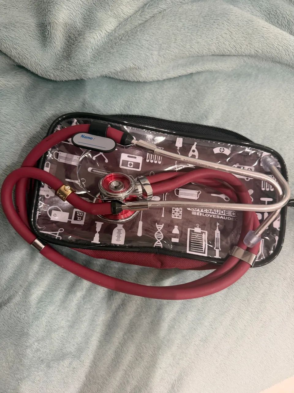Esteto P.A med rosa com necessaire 