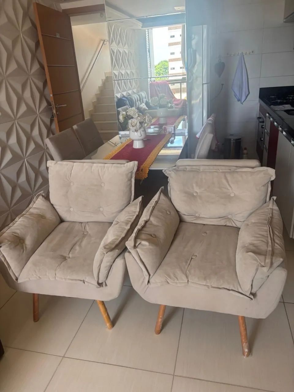 Lindas Poltronas de descanso e lazer / 2 Unidades 