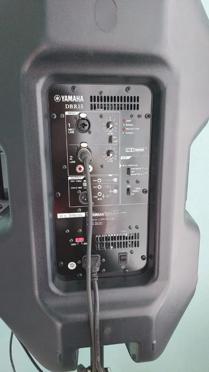 Kit Profissional Som Yamaha Caixa Amplificada + Mesa de Som - Foto 5
