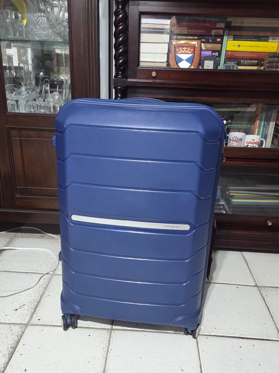 Mala Samsonite Azul Grande