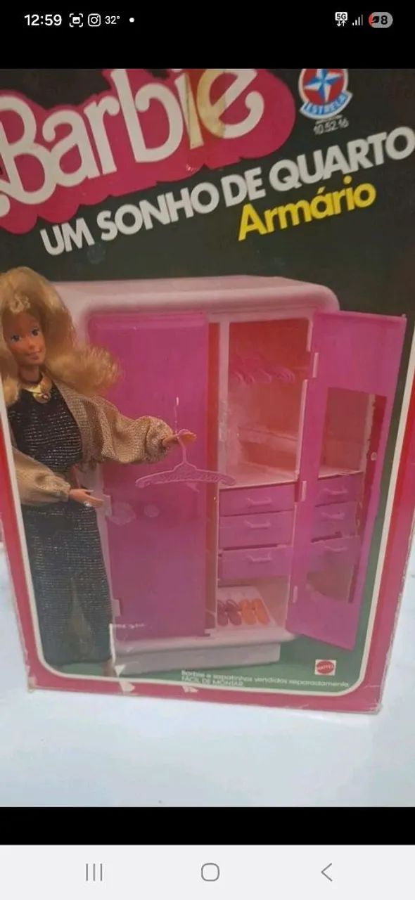 Um sonho de quarto da barbie estrela 1980