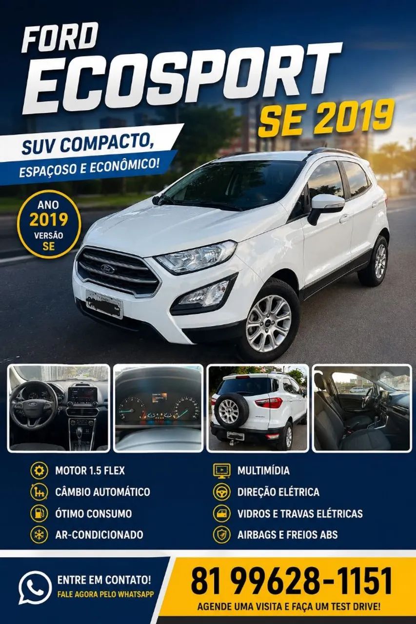 Ford Ecosport EcoSport SE 1.5 12V Flex 5p Aut. 2019