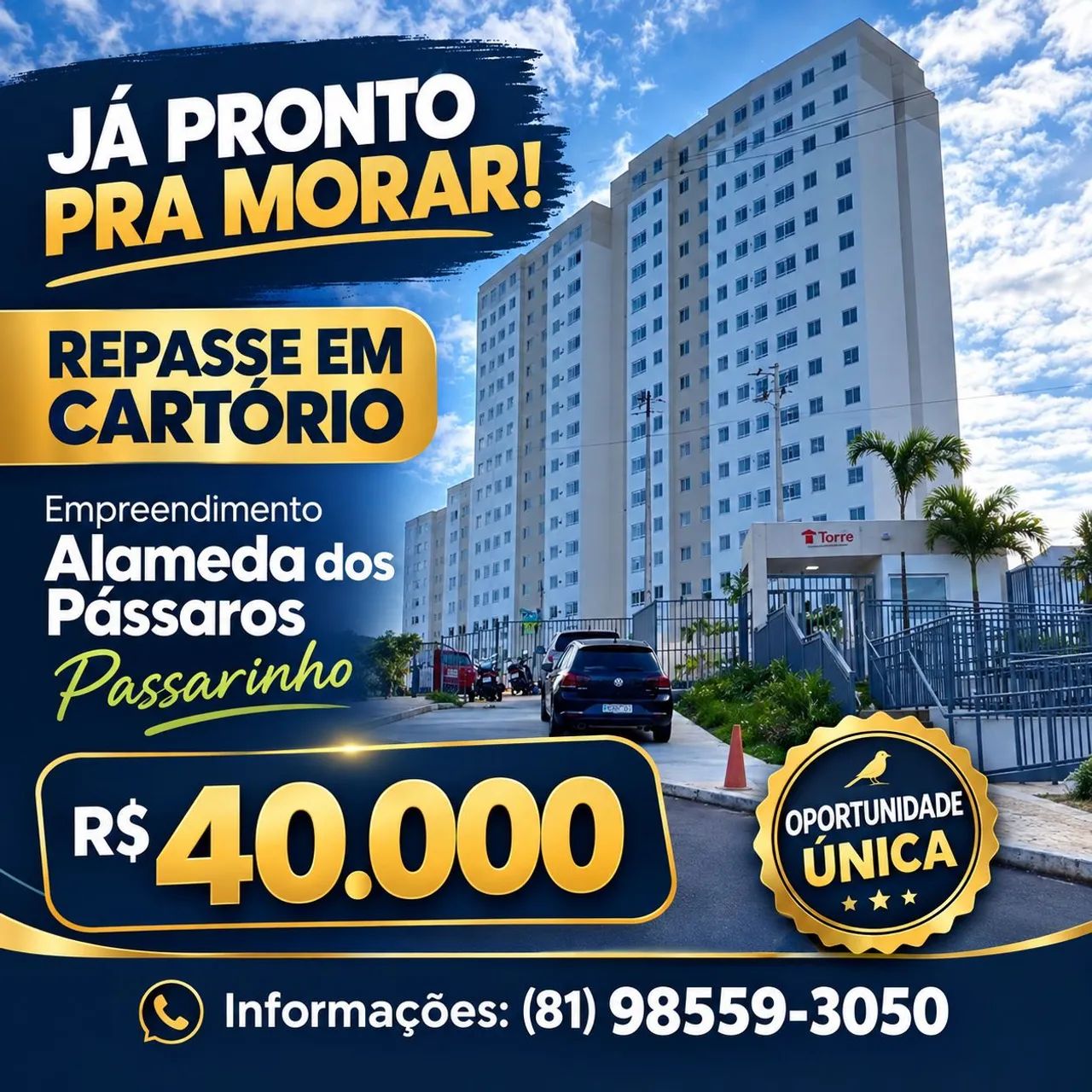 Repasse de Apt em cartório 