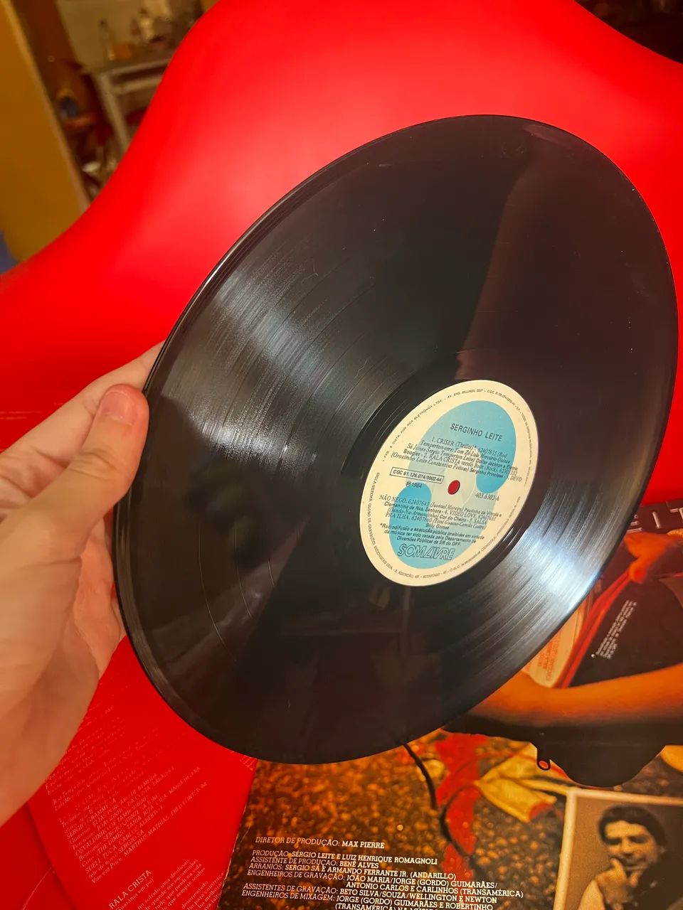 Vinil Lp disco Serginho leite (raridade) - Foto 3
