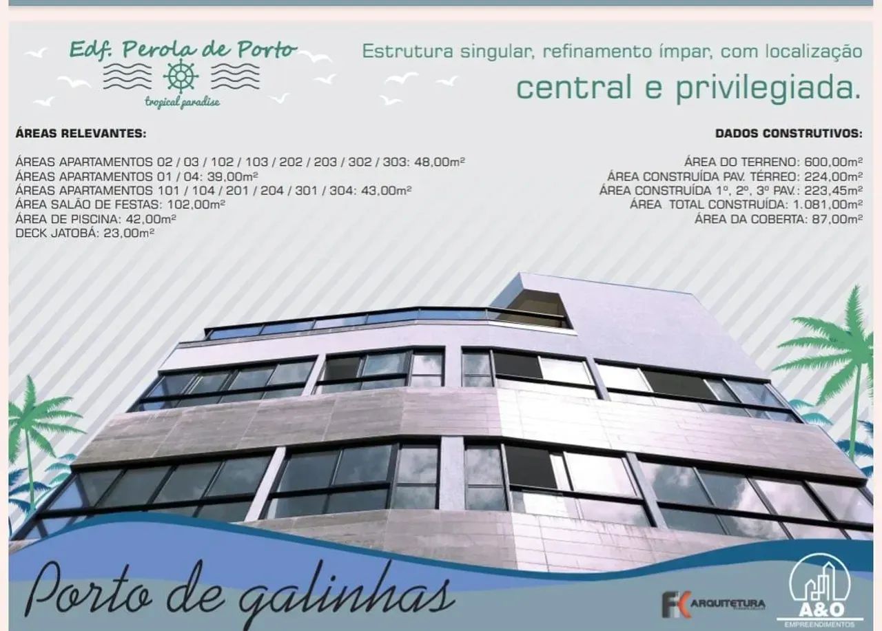 Imóvel para venda com 39 metros quadrados com 2 quartos em Porto de Galinhas - Ipojuca - P