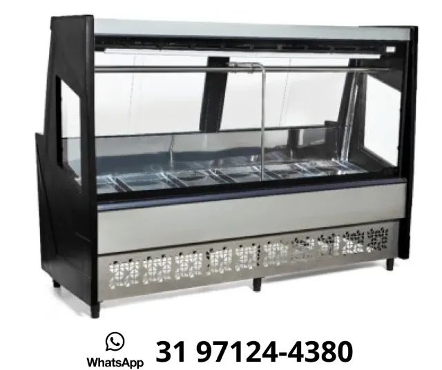 Balcão De Açougue 2M Preto Polar