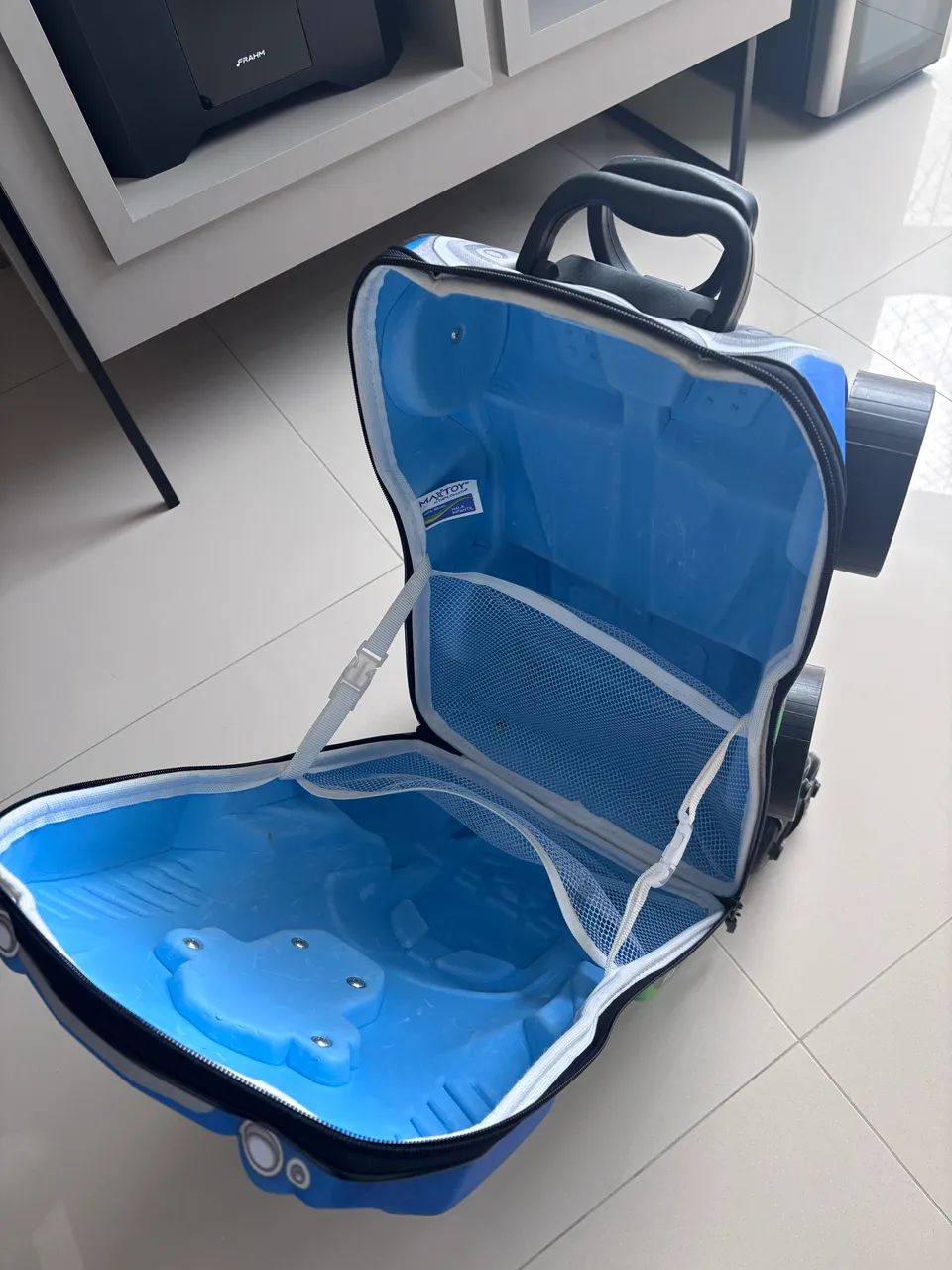 Mochila carrinho azul  - Foto 4