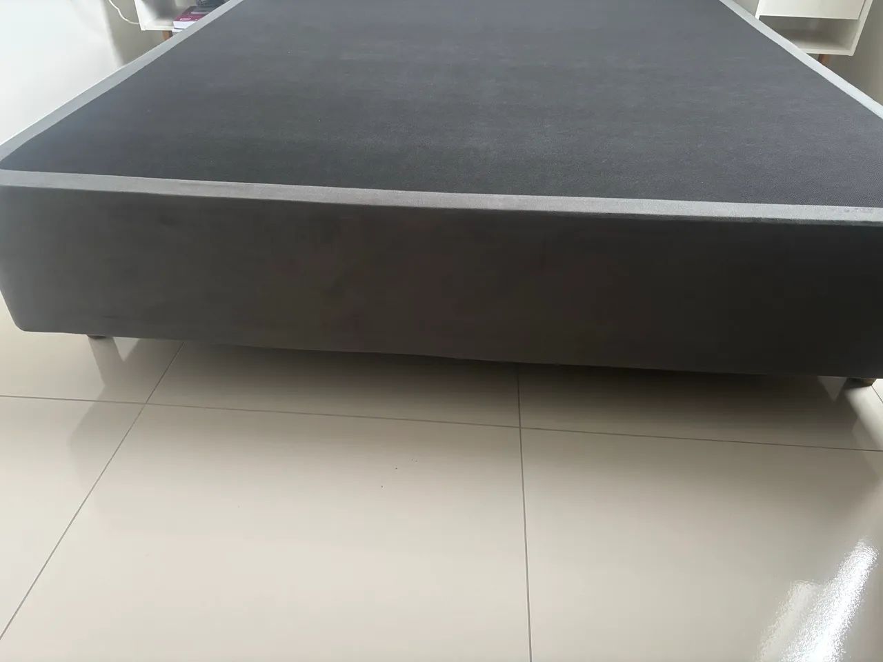 Base cama box casal pikolin cinza  - Foto 4