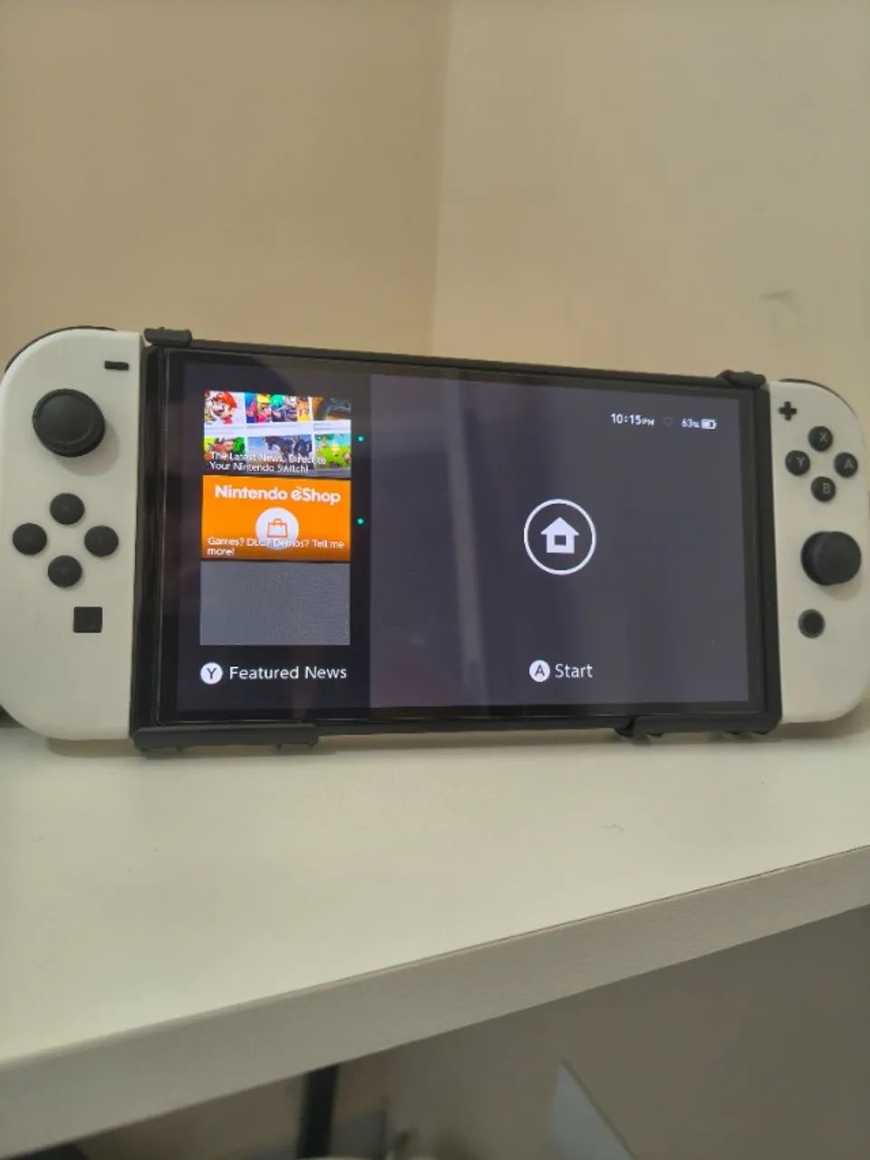Nintendo Switch OLED importado, kit original completo + extra, com caixa e pouquíssimo uso - Foto 2