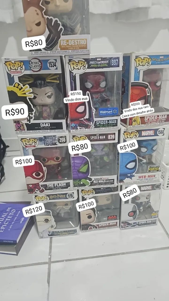 Funkos pop no precinho de desapego