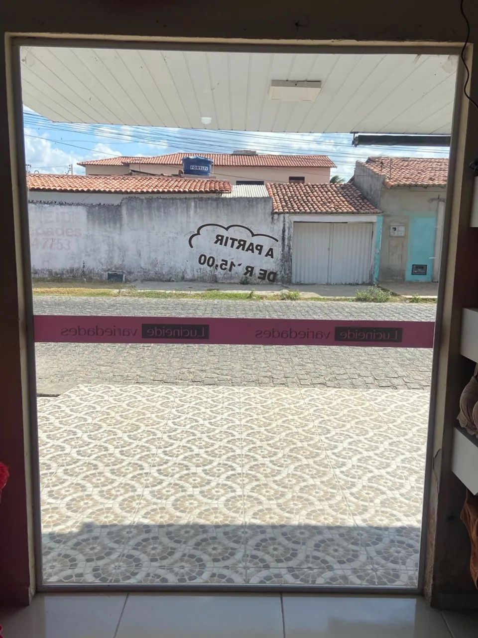 Vidro para vitrine de loja 