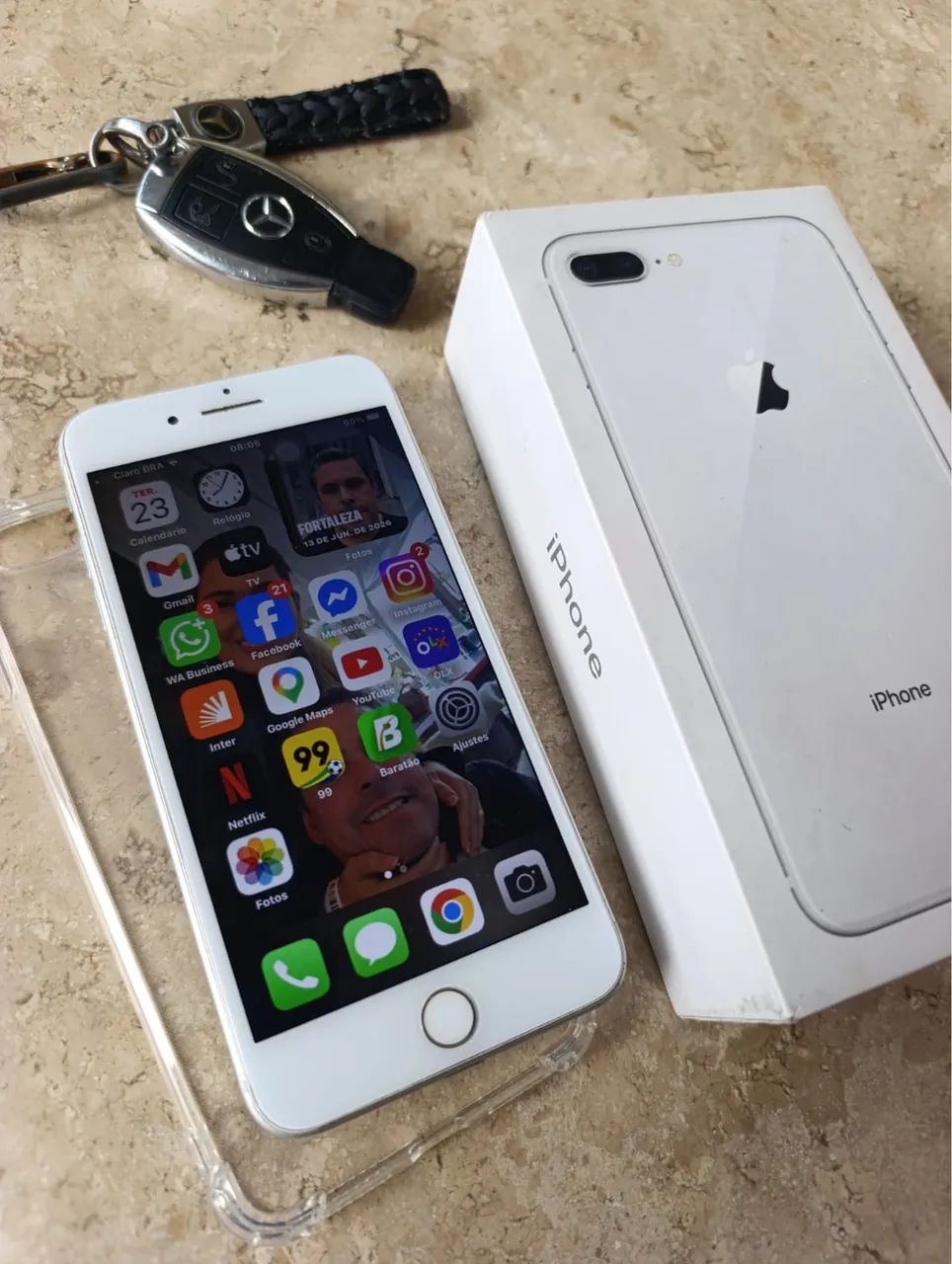 IPHONE 8 PLUS 64GB COM CAIXA ÚNICO DONO - Foto 3