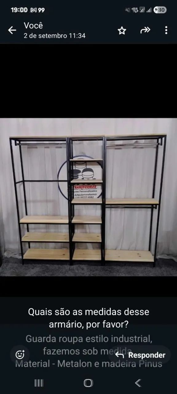 Guarda Roupa industrial 