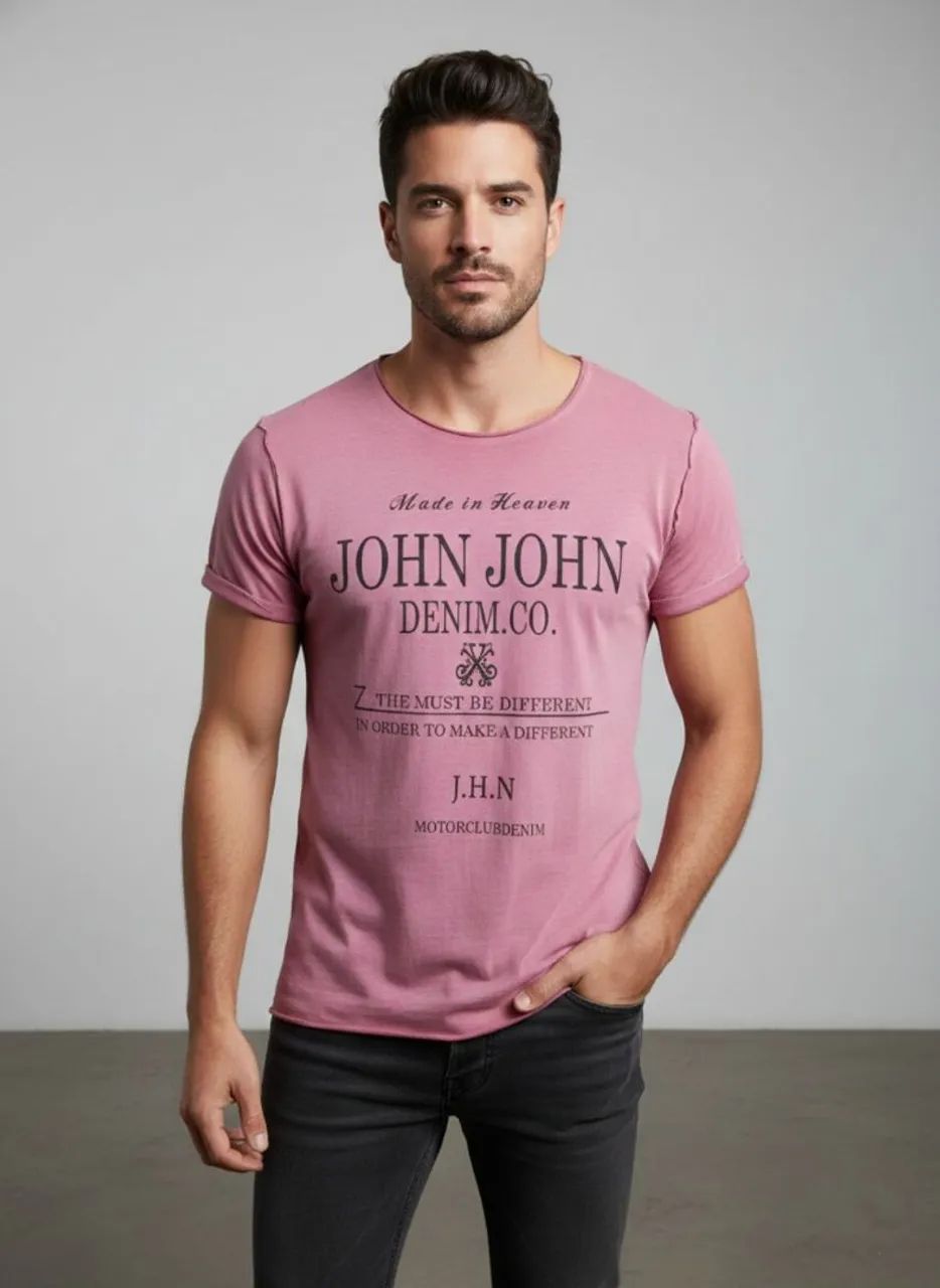 Camiseta John John Dupla Face 