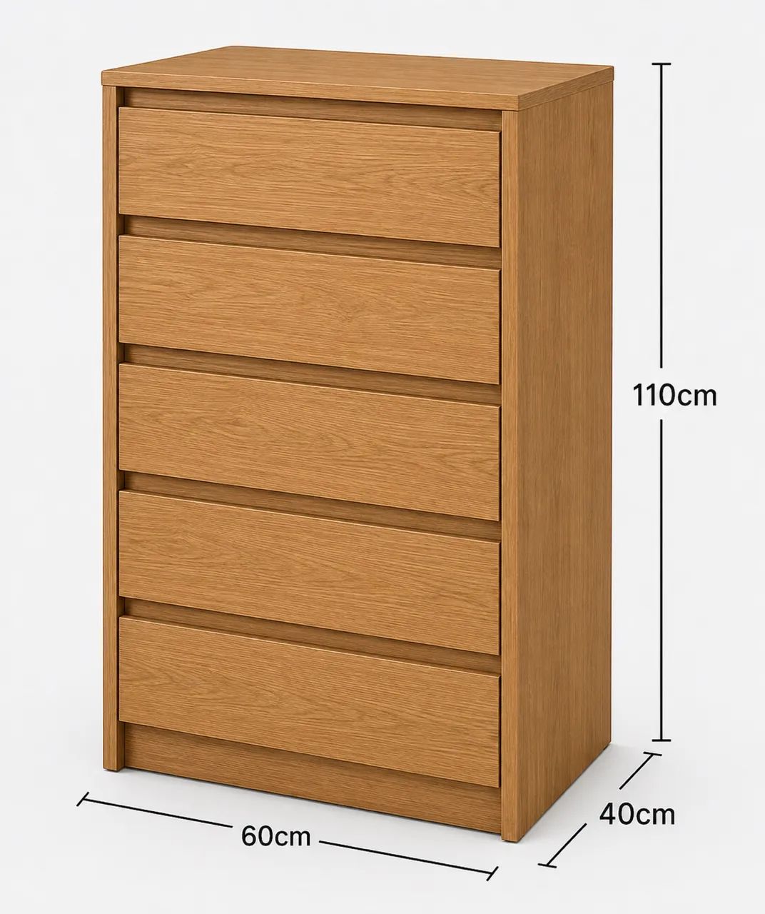 Cômoda 5 gavetas - 100% MDF Super Resistente - Foto 2