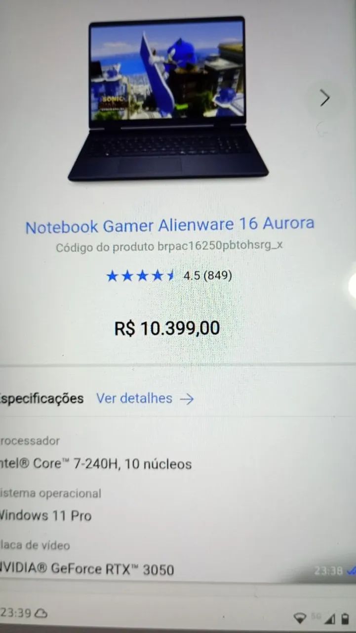 Notebook Alienware core i7 - Foto 4