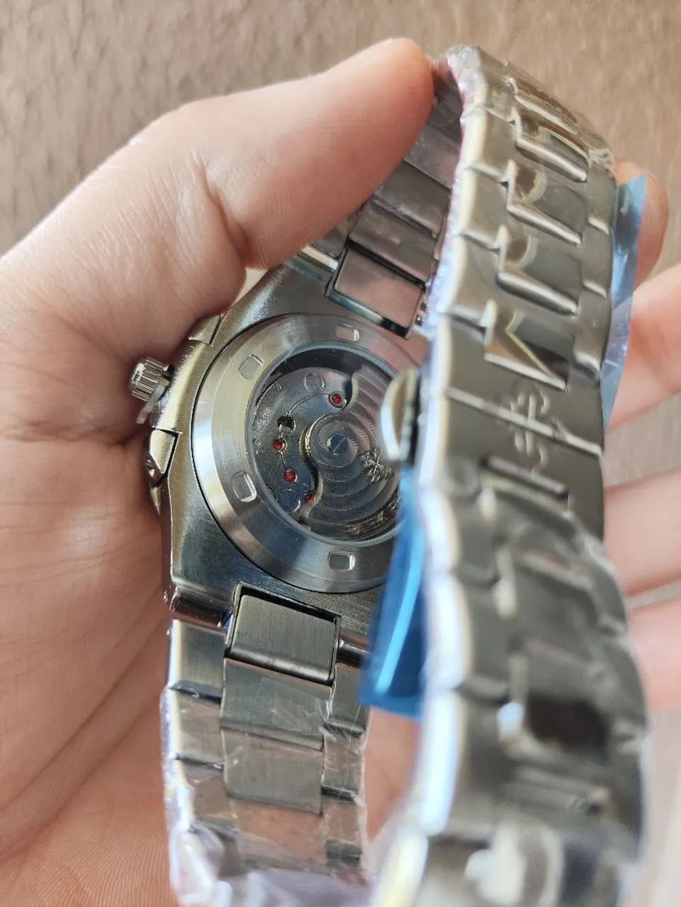 PATEK Azul Fundo de Vidro  - Foto 3