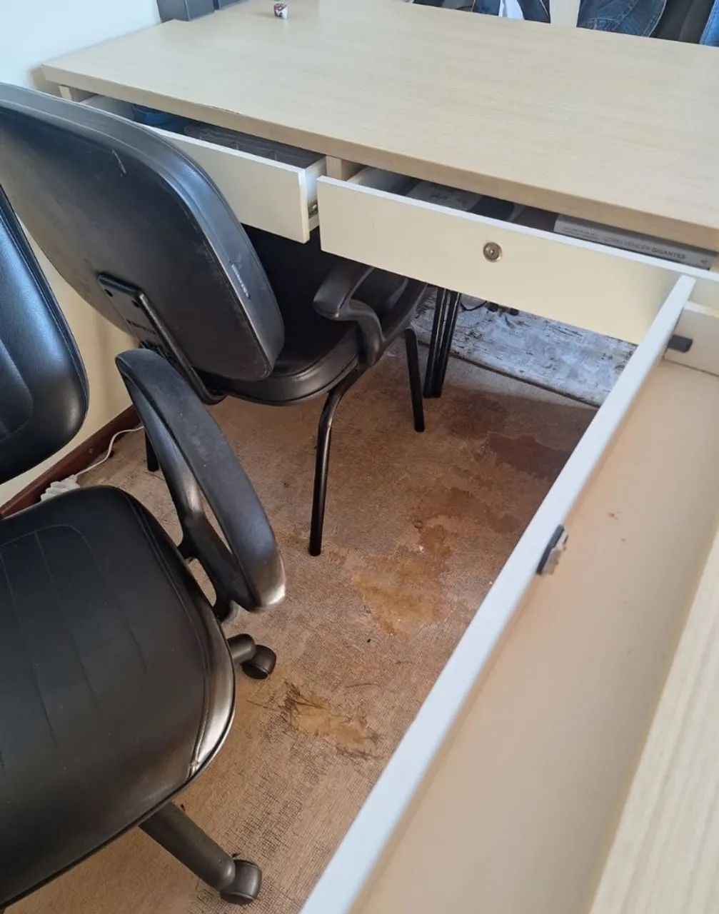 Mesa De Escritório Em L (2 Mesas + Conector Extensor) Com Gavetas - Foto 3